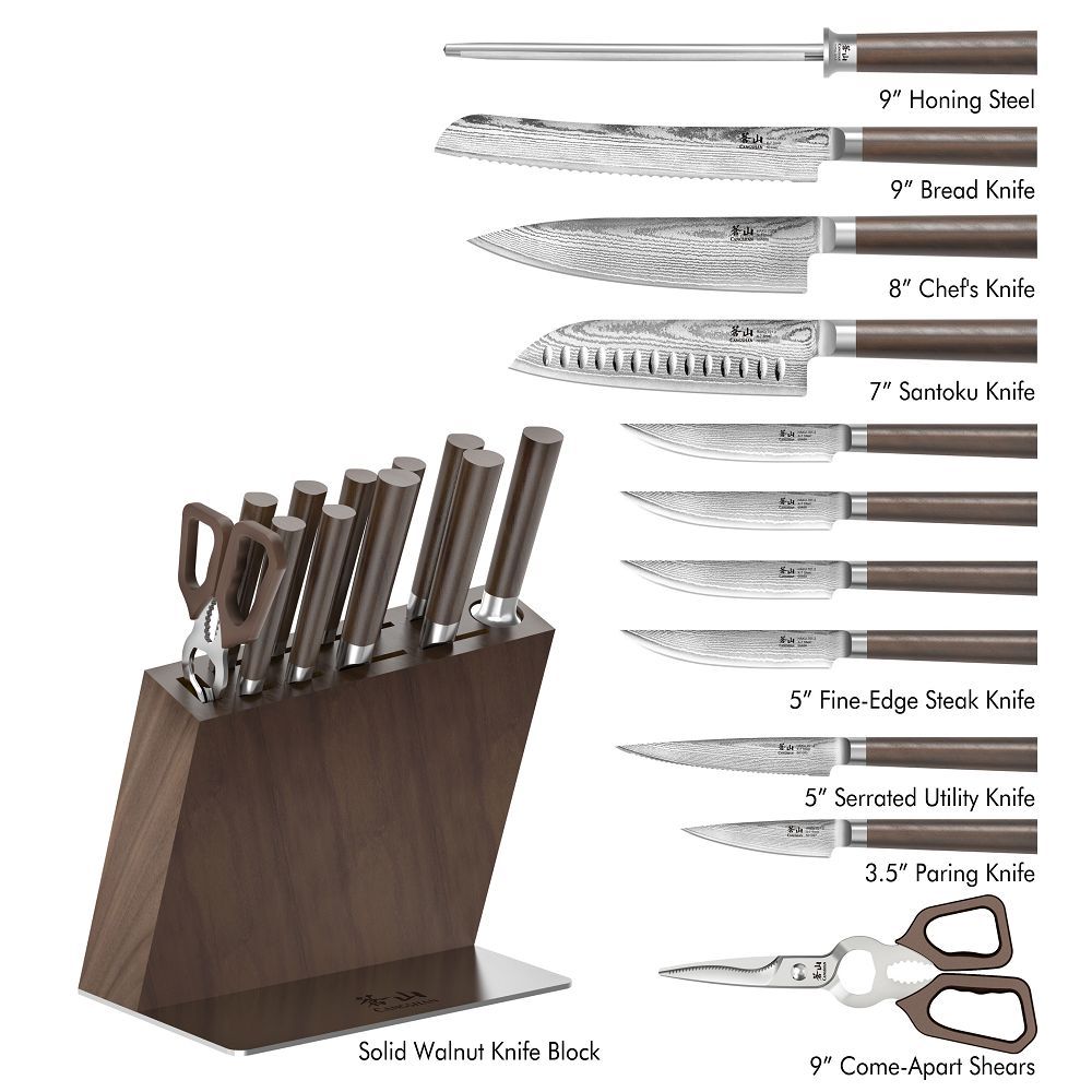 Cangshan Cutlery Haku Series 12-Piece Knife Block Set