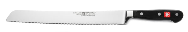4152-7/26 wusthof classic double serrated bread knife. 10 inches. riveted handle
