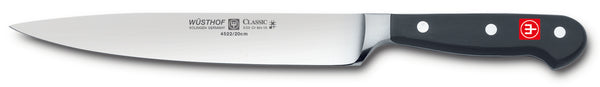 4522-7/20 wusthof classic 8 inch carving knife. riveted handle.