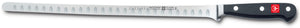 4543-7 wusthof classic 12 inch hollow edge salmon slicer. riveted handle.