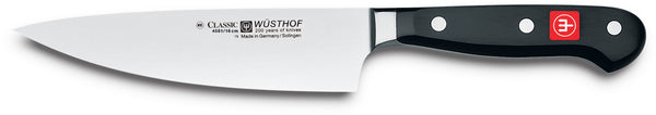 4581-7/16 wusthof classic demi bolster cooks knife. 6 inches. riveted handle.