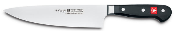 4581-7/20 wusthof classic demi bolster cooks knife. 8 inches. riveted handle.
